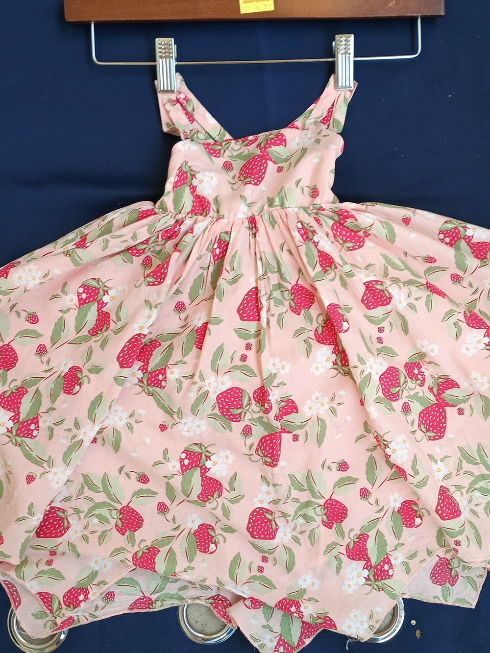 Cynthia Rowley Girls 2T Pink Strawberry Floral Layered Sundress
